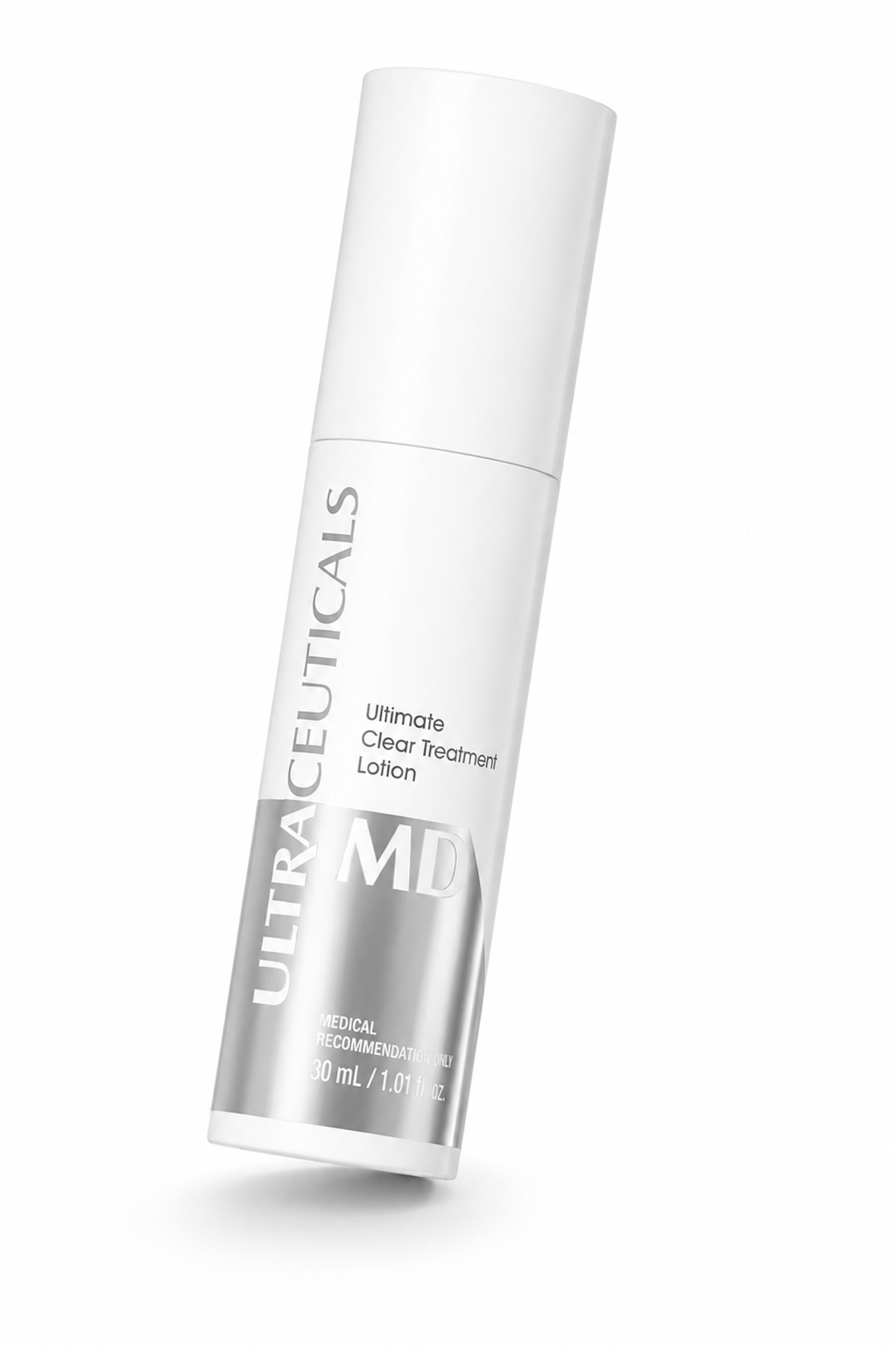 Angled view of Ultraceuticals MD Ultimate Clear Treatment Lotion 30mL