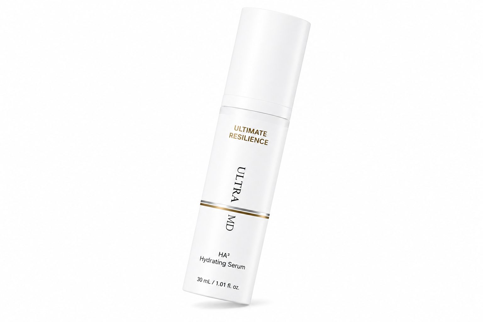 Angled view of Ultraceuticals MD HA³ Hydrating Serum 30mL